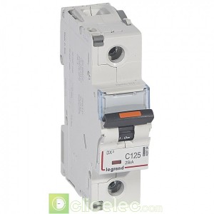 DX3 1P C125 25KA 409764 Legrand Disjoncteurs PH+N