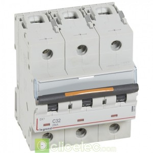 DX3 3P C32 25KA 409784 Legrand Disjoncteurs PH+N