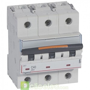 DX3 3P C40 25KA 409785 Legrand Disjoncteurs PH+N