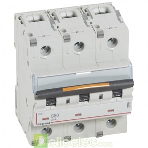 DX3 3P C80 25KA 409788 Legrand Disjoncteurs PH+N