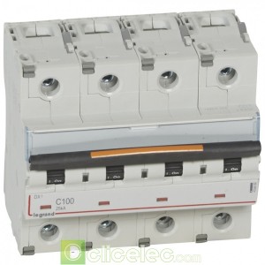 DX3 4P C100 25KA 409802 Legrand Disjoncteurs PH+N