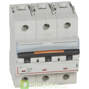 DX3 3P D32 25KA 409836 Legrand Disjoncteurs PH+N