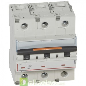 DX3 3P D80 25KA 409840 Legrand Disjoncteurs PH+N