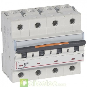 DX3 4P D16 25KA 409846 Legrand Disjoncteurs PH+N