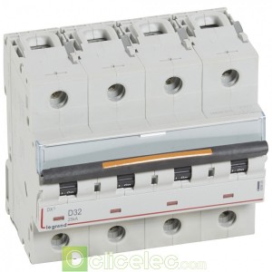 DX3 4P D32 25KA 409849 Legrand Disjoncteurs PH+N