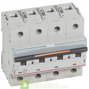 DX3 4P D50 25KA 409851 Legrand Disjoncteurs PH+N