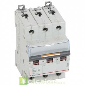 DX3 3P MA1.6 25KA 409876 Legrand Disjoncteurs PH+N