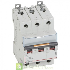 DX3 3P MA6.3 25KA 409879 Legrand Disjoncteurs PH+N