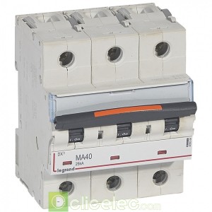 DX3 3P MA40 25KA 409884 Legrand Disjoncteurs PH+N