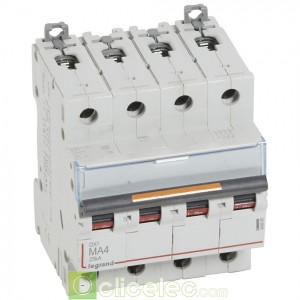 DX3 4P MA4 25KA 409888 Legrand Disjoncteurs PH+N