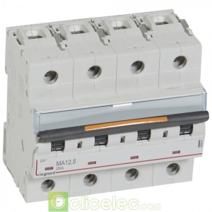 DX3 4P MA12.5 25KA 409891 Legrand Disjoncteurs PH+N