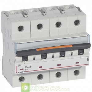 DX3 4P MA25 25KA 409893 Legrand Disjoncteurs PH+N