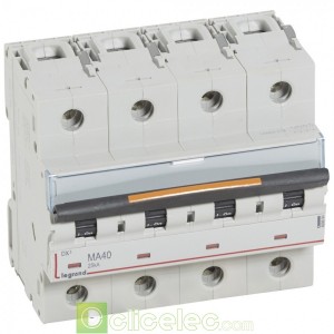 DX3 4P MA40 25KA 409894 Legrand Disjoncteurs PH+N