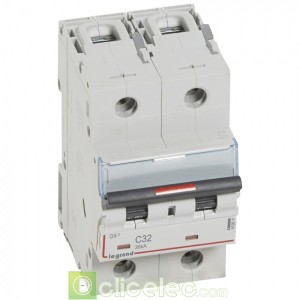 DX3 2P C32 36KA 410011 Legrand Disjoncteurs PH+N