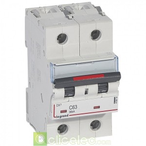 DX3 2P C63 36KA 410014 Legrand Disjoncteurs PH+N