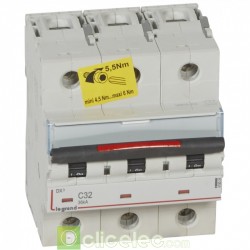 Disjoncteur DX3 3P C32 36KA 410024 Legrand