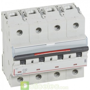 DX3 4P C32 36KA 410037 Legrand Disjoncteurs PH+N