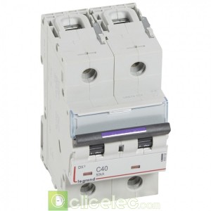 DX3 2P C40 50KA 410152 Legrand Disjoncteurs PH+N