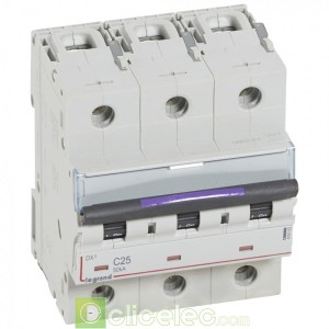 DX3 3P C25 50KA 410163 Legrand Disjoncteurs PH+N