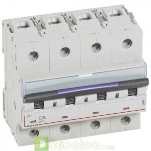 DX3 4P C20 50KA 410175 Legrand Disjoncteurs PH+N