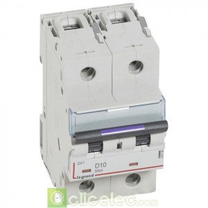 DX3 2P D10 50KA 410199 Legrand Disjoncteurs PH+N