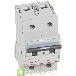 DX3 2P D32 50KA 410203 Legrand Disjoncteurs PH+N