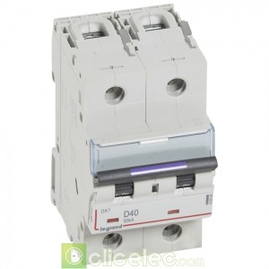 DX3 2P D40 50KA 410204 Legrand Disjoncteurs PH+N