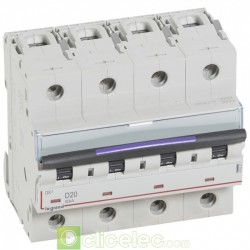 Disjoncteur DX3 4P D20 50KA 410227 Legrand