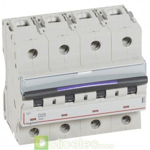 DX3 4P D25 50KA 410228 Legrand Disjoncteurs PH+N