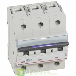 Disjoncteur DX3 3P MA2.5 50KA 410247 Legrand