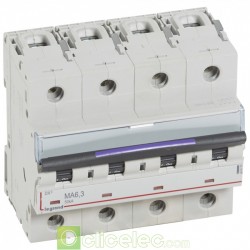 Disjoncteur DX3 4P MA6.3 50KA 410259 Legrand