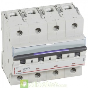 DX3 4P MA6.3 50KA 410259 Legrand Disjoncteurs PH+N