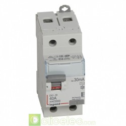 Interrupteur différentiel DX3-ID 2P 40A AC 30MA - 411505 Legrand