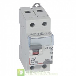 Interrupteur différentiel DX3-ID 2P 80A AC 30MA - 411507 Legrand
