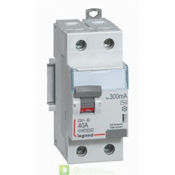 Interrupteur différentiel DX3-ID 2P 40A AC 300MA - 411525 Legrand