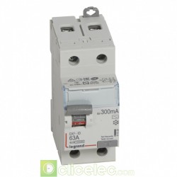 Interrupteur différentiel DX3-ID 2P 63A AC 300MA - 411526 Legrand