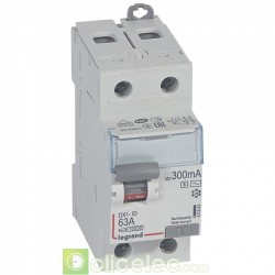 Interrupteur différentiel DX3-ID 2P 63A AC-S 300MA - 411543 Legrand