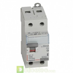 Interrupteur différentiel DX3-ID 2P 25A A 30MA - 411554 Legrand