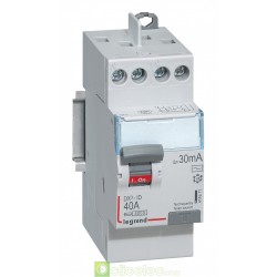 Interrupteur différentiel DX3-ID 2P 40A AC 30MA TG - 411611 Legrand