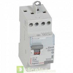 Interrupteur différentiel DX3-ID 2P 40A HPI 30MA TG - 411623 Legrand