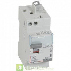 Interrupteur différentiel DX3-ID 2P 25A AC 300MA TGA - 411634 Legrand