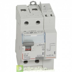 Interrupteur différentiel DX3-ID 2P 63A A 30MA TGA - 411639 Legrand