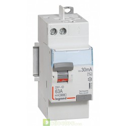 Interrupteur différentiel DX3-ID 2P 63A AC 30MA TGA - 411650 Legrand