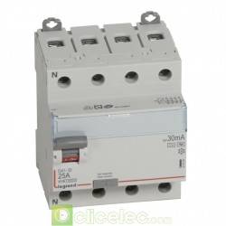 Interrupteur différentiel DX3-ID 4PG 25A HPI 30MA - 411694 Legrand