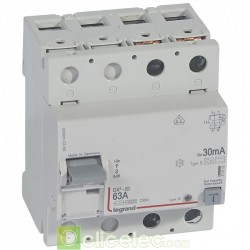 Interrupteur différentiel DX3-ID 2P 63A B 30MA - 411843 Legrand