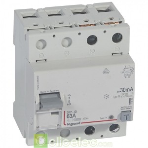 DX3-ID 2P 63A B 30MA - 411843 Legrand Interrupteur Différentiel