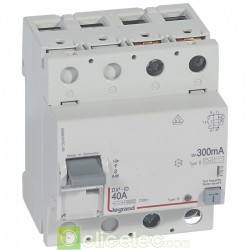 Interrupteur différentiel DX3-ID 2P 40A B 300MA - 411844 Legrand