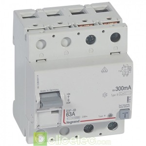 DX3-ID 2P 63A B 300MA - 411845 Legrand Interrupteur Différentiel
