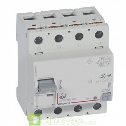 Interrupteur différentiel DX3-ID 4P 40A B 30MA - 411846 Legrand