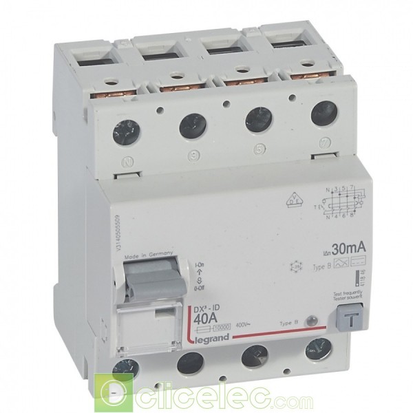 Interrupteur Différentiel Legrand DX³-ID 4P 40A 